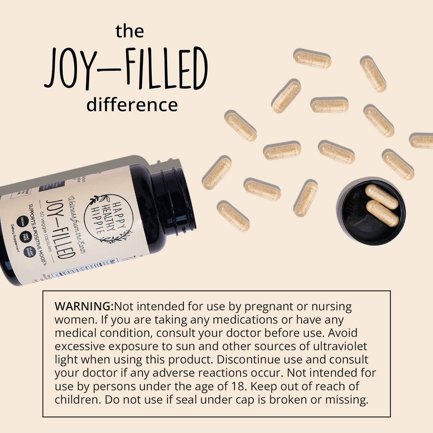 Joy-Filled - Mood & Stress Support + Mental Clarity, 60 Ct