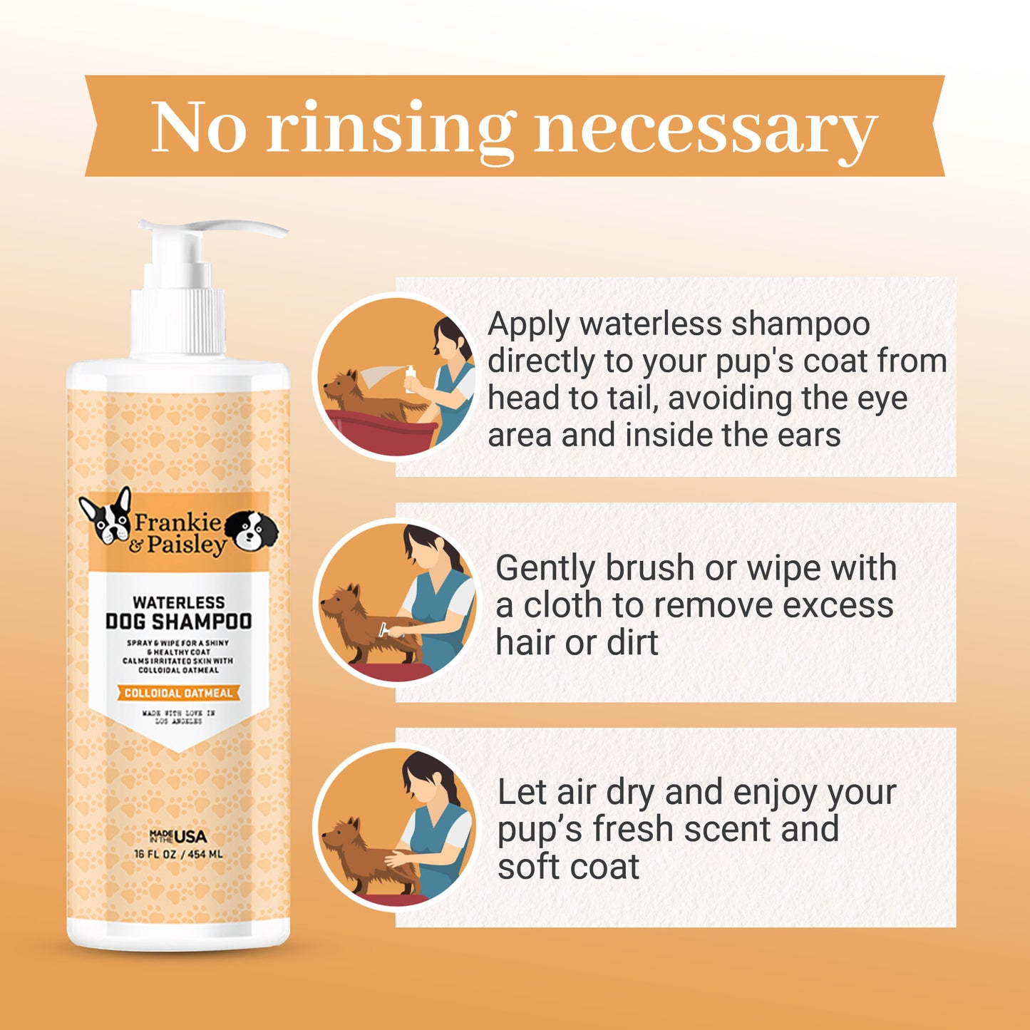 Waterless Shampoo by Frankie & Paisley