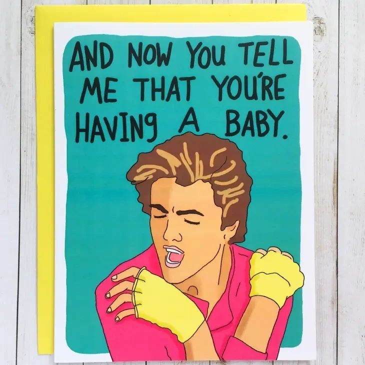 George Michael Baby Card