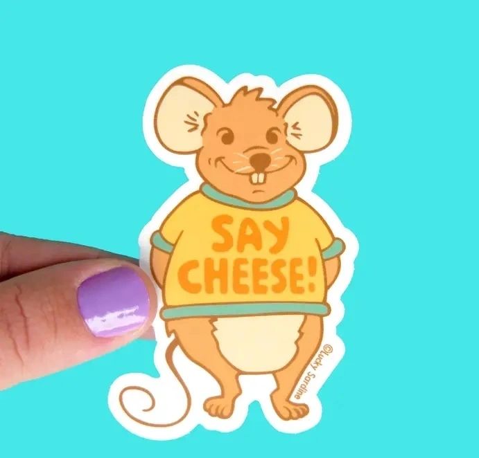 Say Cheese Sticker