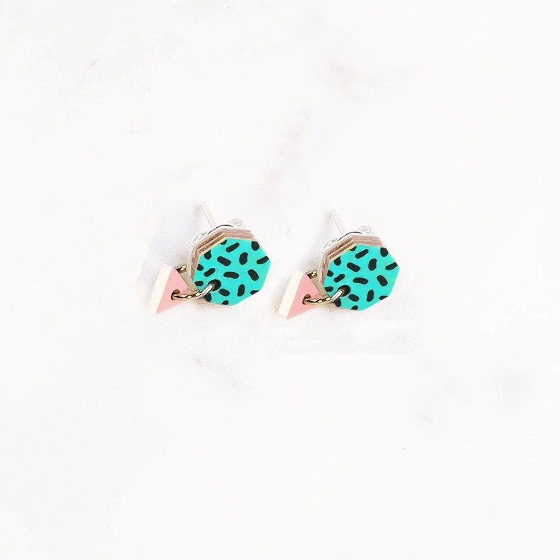 Poptagon Turquoise Earstuds