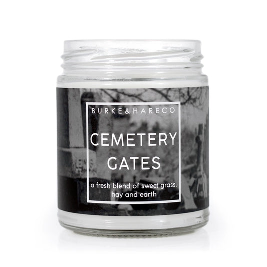 Cemetery Gates 9oz Glass Candle