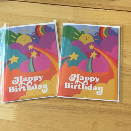 Happy Birthday Rainbow card