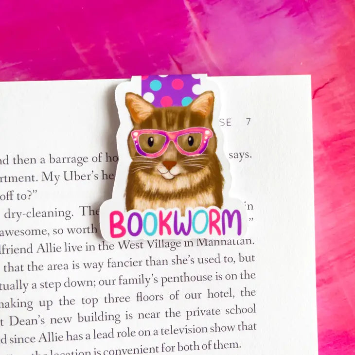 Kitty Bookworm Bookmark