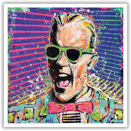 Max Headroom 12x12 Print