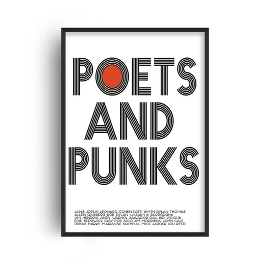 Poets & Punk Art Print