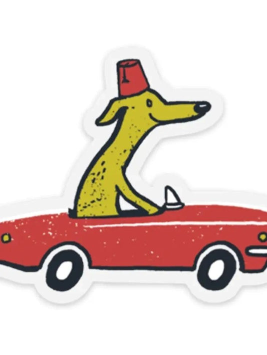 Shriner Dog Sticker