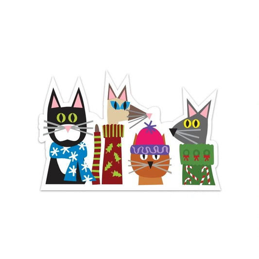 Winter Kitties Sticker