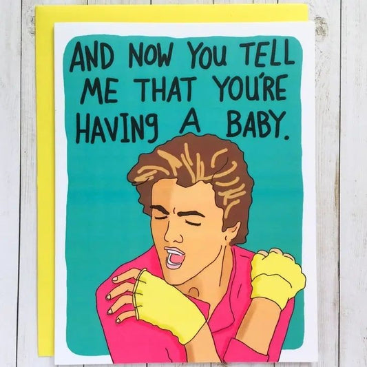 George Michael Baby Card