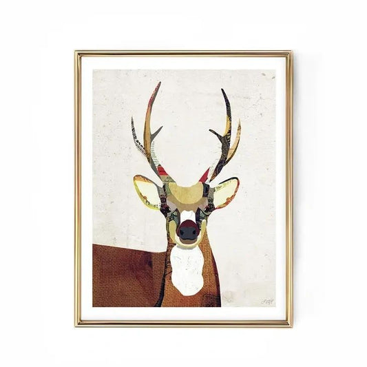 Deer Collage 11x14 Print