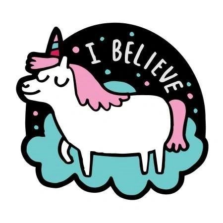 I Believe Unicorn Sticker