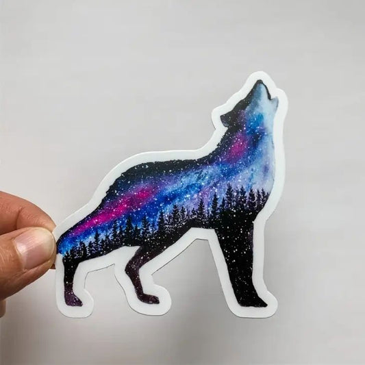 Starlight Wolf Sticker