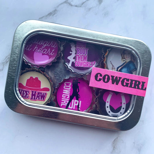 Cowgirl Magnet Set