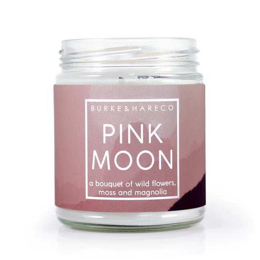 Pink Moon Spring Candle